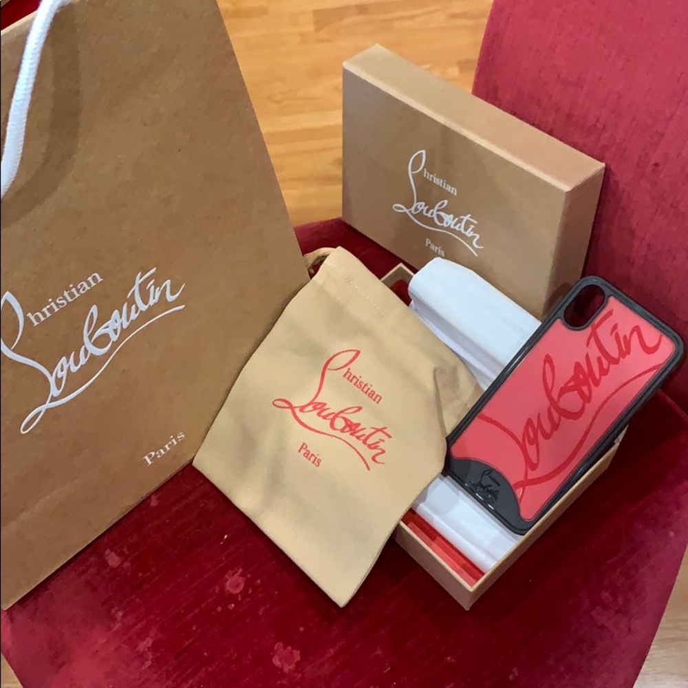 Authentic Christian Louboutin iPhone case X/XS